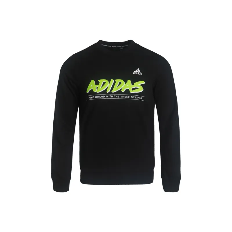 Adidas MHS GFX Q3 Crew Sweatshirt Men's Black-0