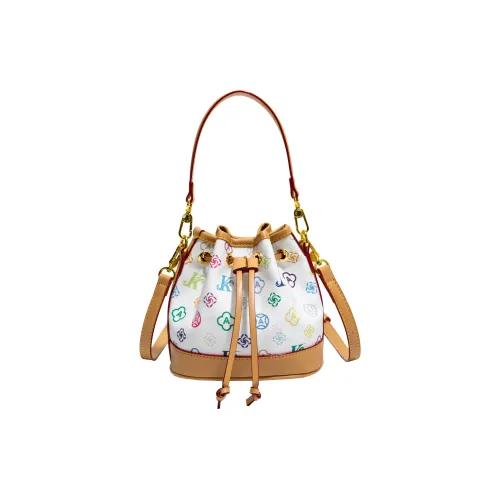 BLAKE FLEETO PU Shoulder Bag Medium Size Women's Milk Foam White