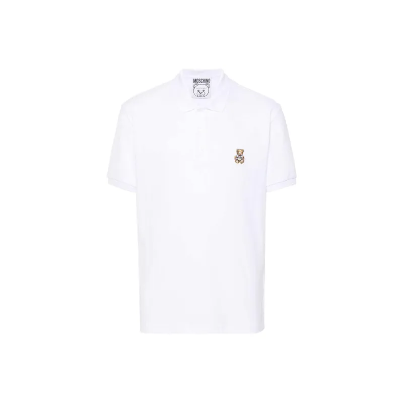 MOSCHINO Teddy Bear patch Polo Shirt-0