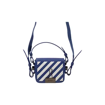 OFF-WHITE Polyamide Polyester Leather Shoulder Bag Crossbody Bag Mini Women's Blue