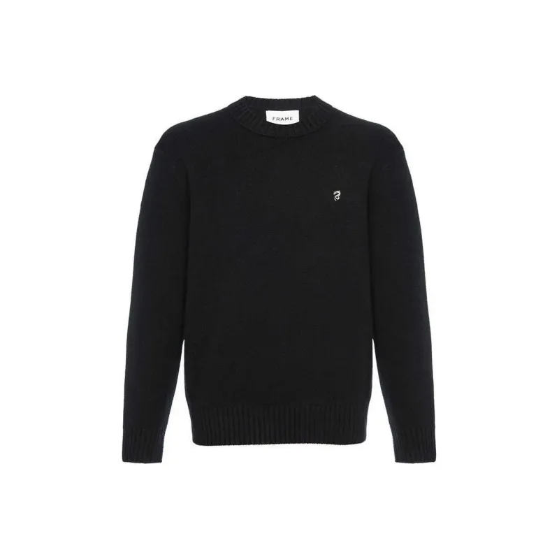 FRAME SS24 Cashmere Sweater Men's Black-0