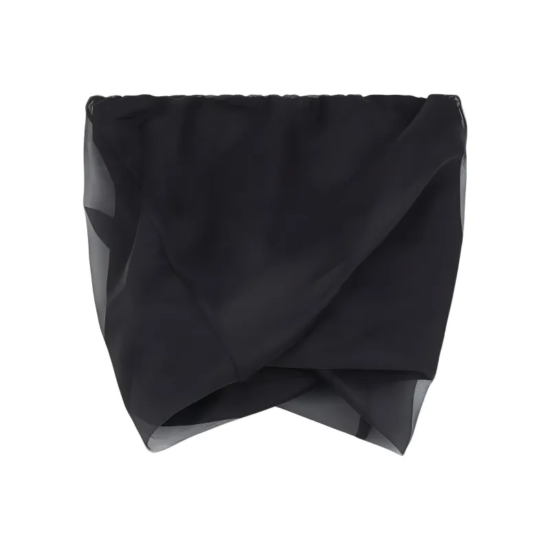 WE11DONE Strapless Tops Women's Black-1