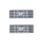 1 Pair Blue (Double-Layer Butterfly Shell) 000305