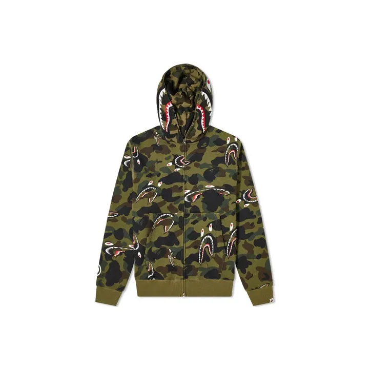 Bape Shark 1St Camo Shark Full Zip Hoodie SS23-0