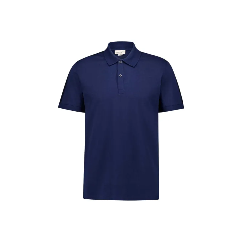 Alexander McQueen Classic Band Detailed Polo Shirt-0