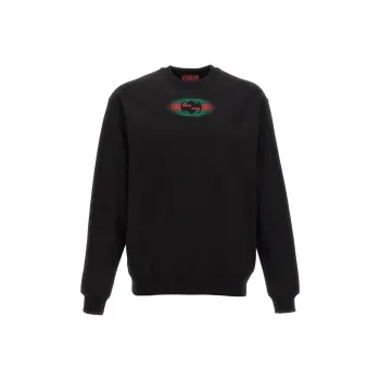 GUCCI Logo Printed Crewneck Sweatshirt