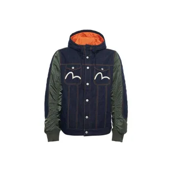 EVISU Jackets Men Denim Blue