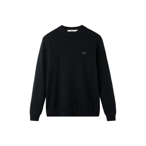 HLA Sweaters Men Khaki D7