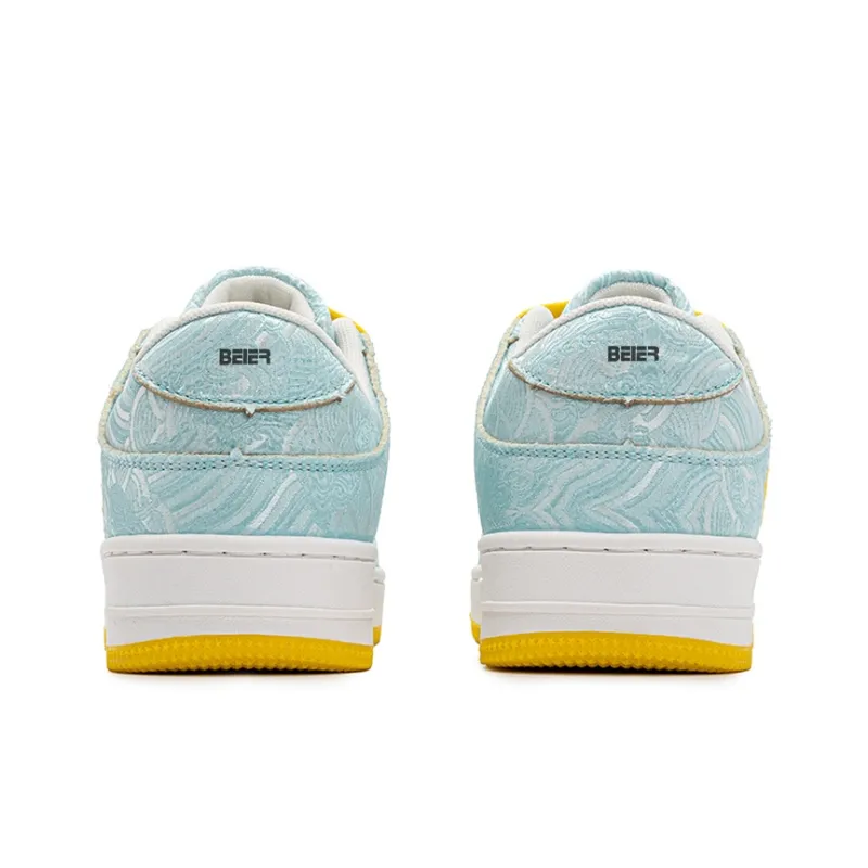 BEIER Low Top Skateboard Shoes Unisex Lunar Yellow-5