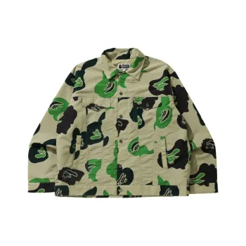A BATHING APE Def Camo Loose Fit Trucker Jacket