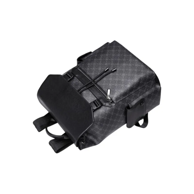 VIHUS PVC Backpack Laptop Bag Men's Black-1
