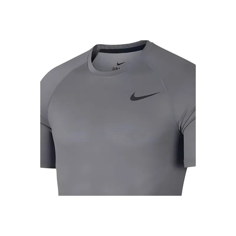 Nike Pro Breath Short Sleeve Top T Shirt Men's Gray-3