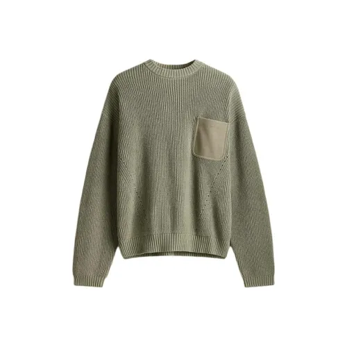 H&M Sweaters Men Sage Green
