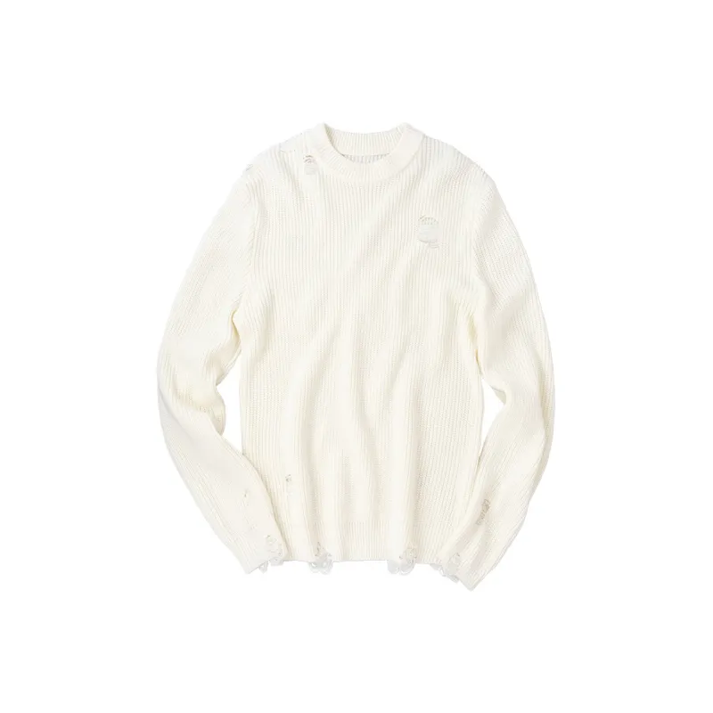 Mr.Bu Sweater Men's Ivory White-0