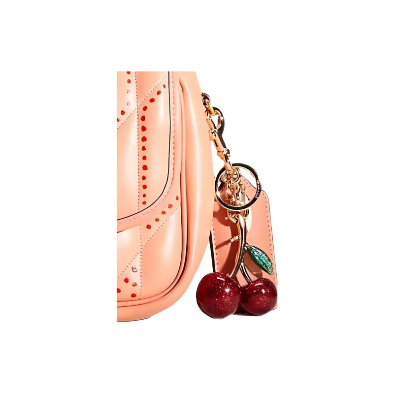 COACH Madison Leather Pillow Bag Shoulder Bag Regular Women's Coral-2