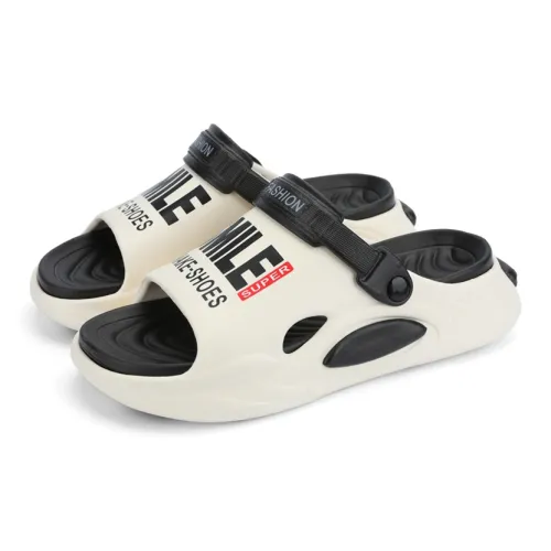 Warm Edge Men's Summer Slippers With Abrasion Resistant Soft Sole, Comfortable Dormitory Slippers