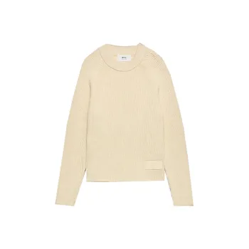 AMIPARIS Logo Label Ribbed Crewneck
