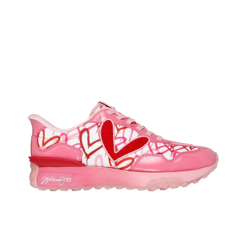 James Goldcrown x Skechers Cushioning Low Top Casual Shoes Women's Pink-1