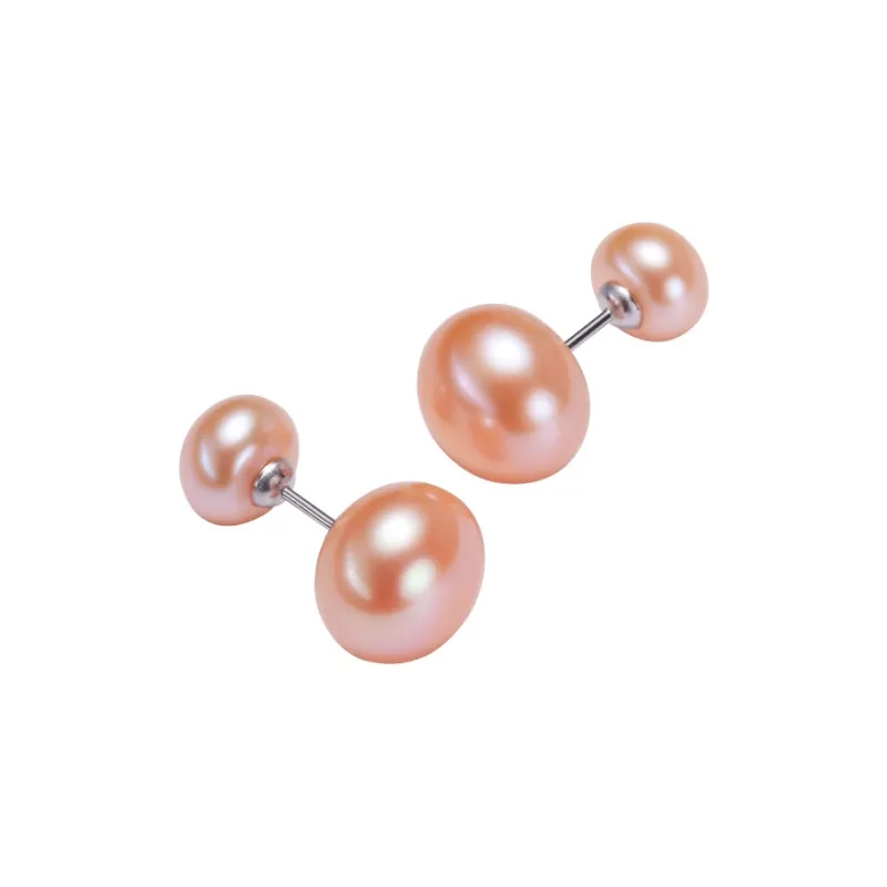 Andaozi Pearl Stud Earrings Women's-2