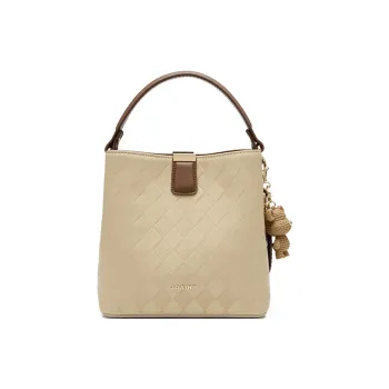 JOSINY PU With Cow Leather Handbag Regular Women's Apricot/Brown