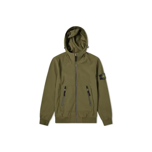 STONE ISLAND Jackets Coats Men's Olive Green