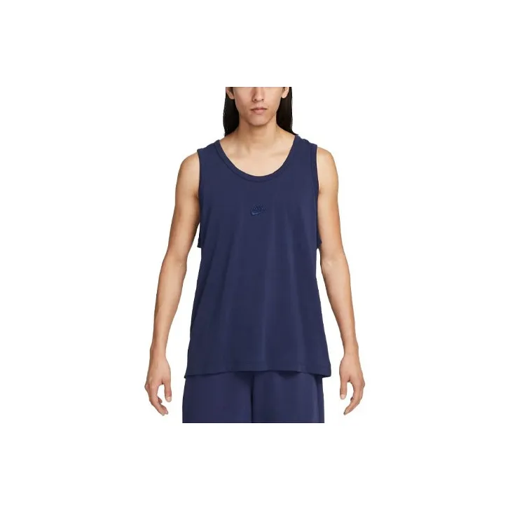 Nike Sportswear Essentials Series Tank Tops Men's Marine Blue-0