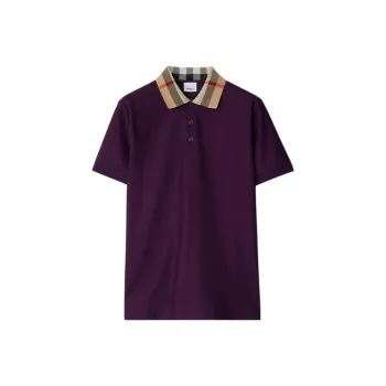 Burberry Polo Shirt Men's Purple