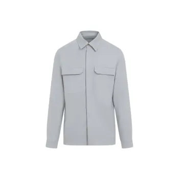 RICK OWENS Fleece Textured Work Shirt