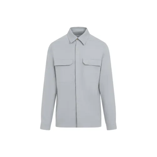 RICK OWENS Fleece Textured Work Shirt