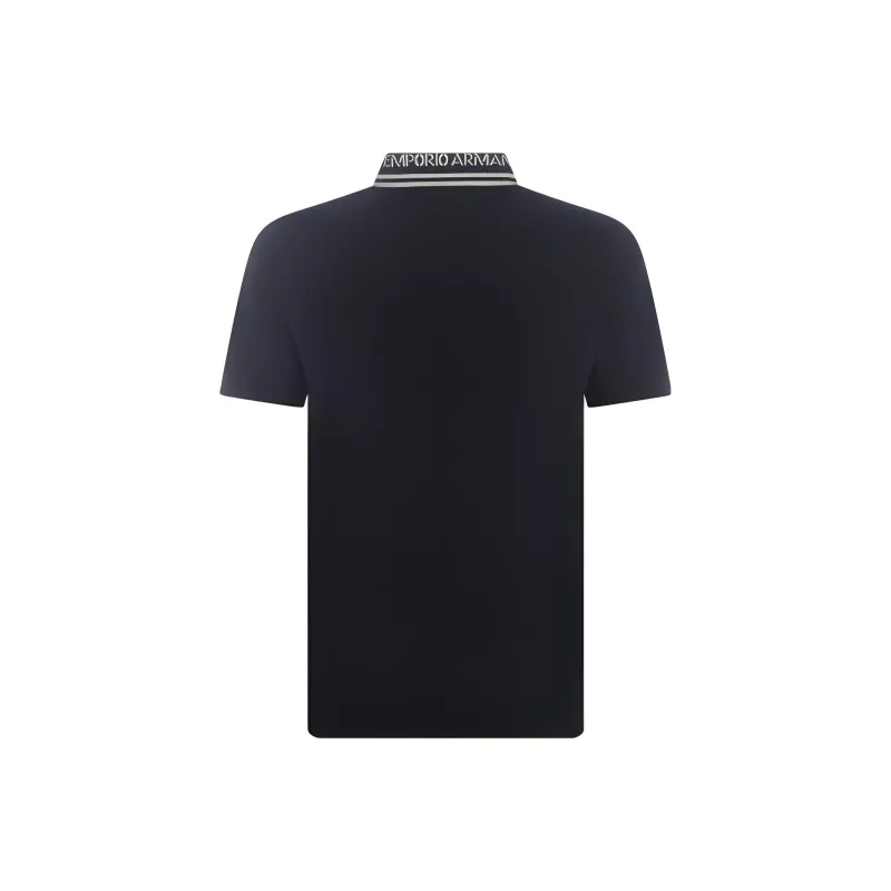 EMPORIO ARMANI SS23 Polo Shirt Men's Navy-1