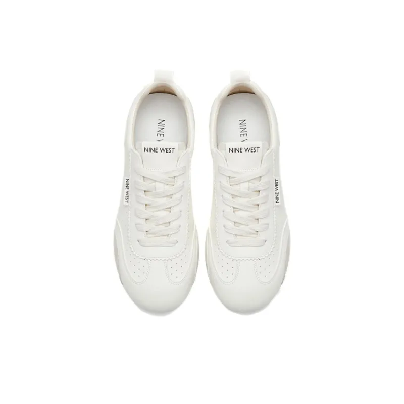 NINE WEST Low Top Casual Shoes Women's White Gray-4