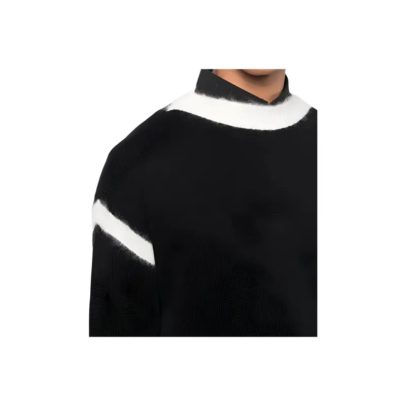 SAINT LAURENT Crewneck Long Sleeved Knitted Jumper-4