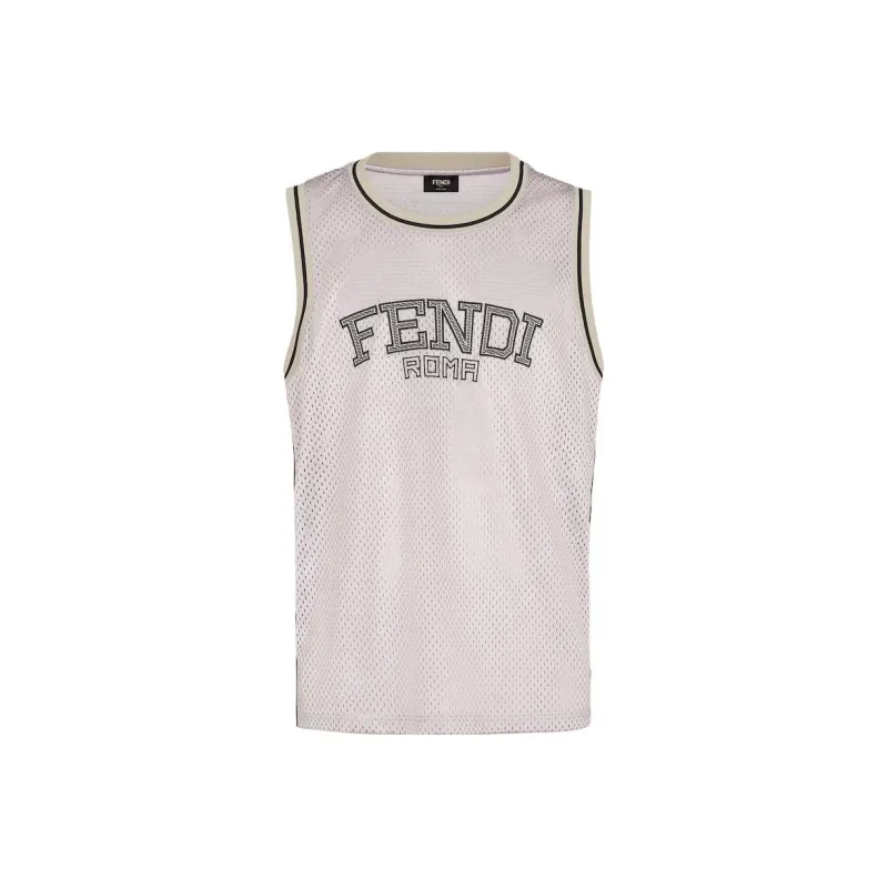 FENDI Tank Tops Men Gray-0