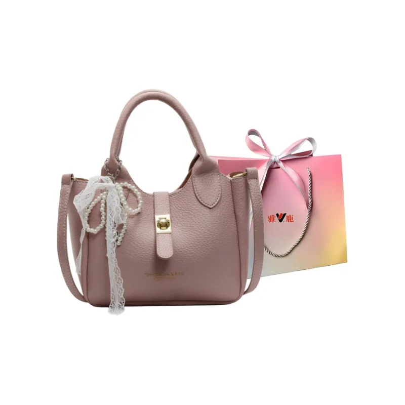 Yalu PU Shoulder Bag, Crossbody Bag, Handbag Women's Black/Ecru/Pink/Blue-14