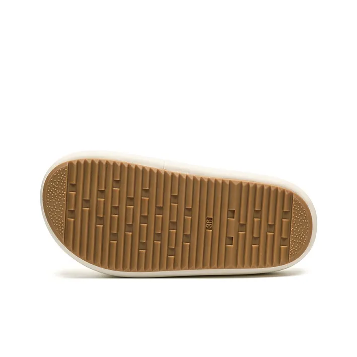 JOSINY Rubber Sole Slide Slippers Women's Ecru-2
