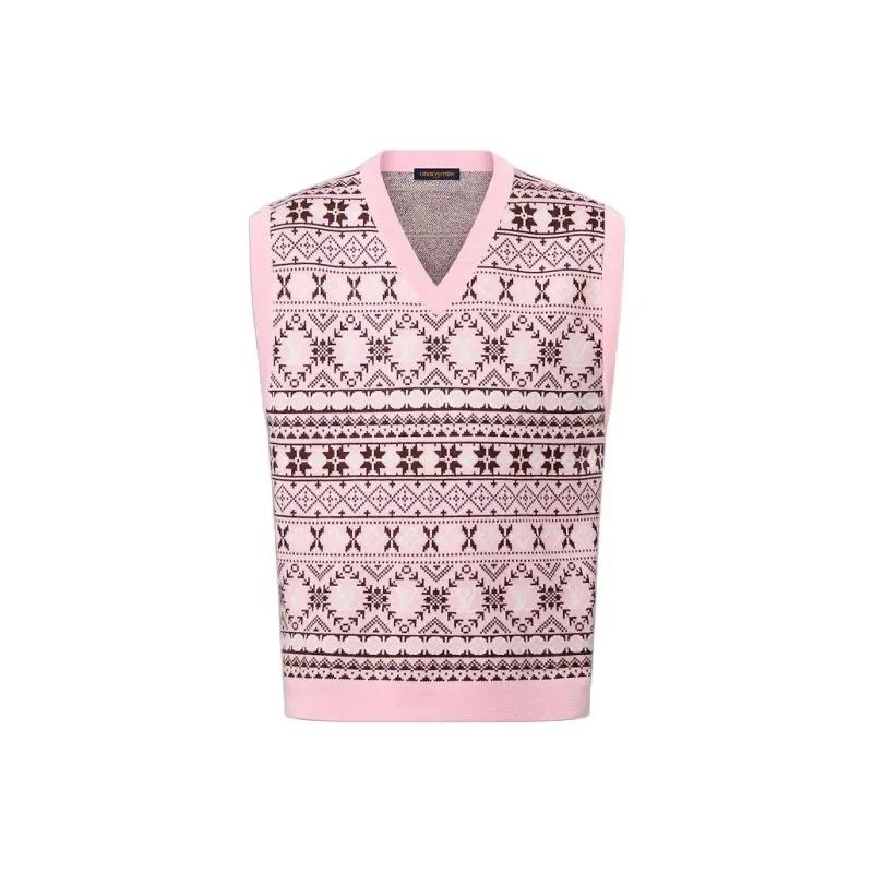 LOUIS VUITTON By Tyler The Creator Fair Isle Jacquared Merino Wool Vest-0