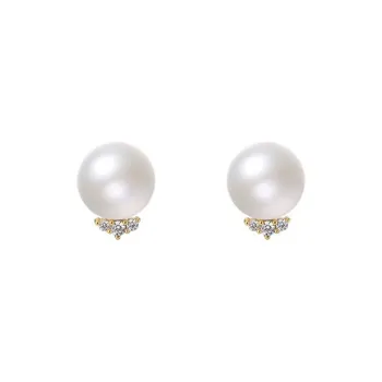 TAOHUAZHAOZHAO S999 Fine Silver Stud Earrings Women's