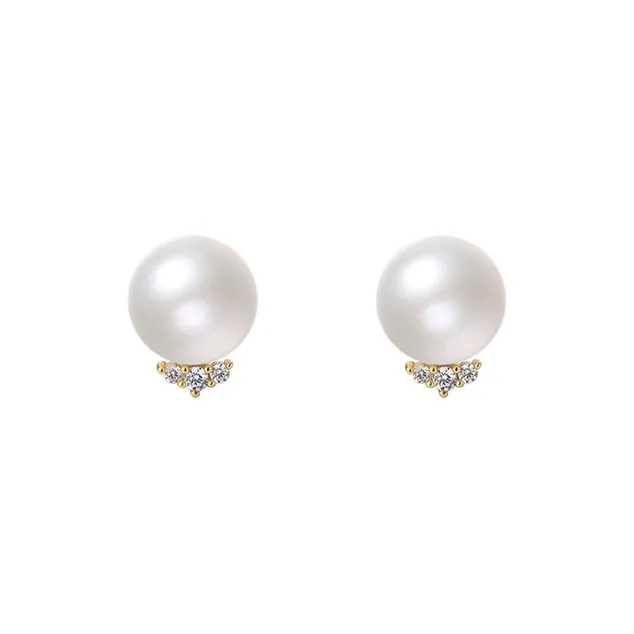 TAOHUAZHAOZHAO S999 Fine Silver Stud Earrings Women's-0