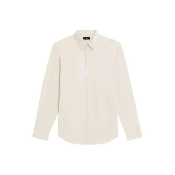 THEORY Shirts Men Cream White