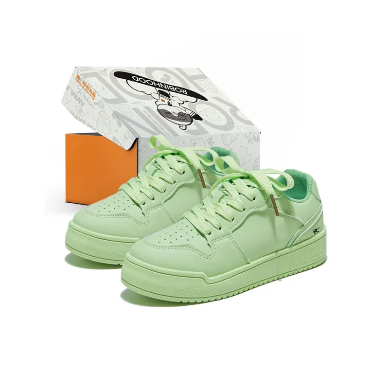 ROBINHOOD Slip Resistant Shock Absorbers With Abrasion Resistant Properties Low Top Skateboard Shoes Women's Box-5