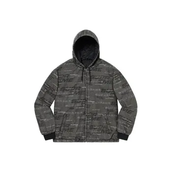 Supreme Reversible Dimensions Logo Denim Work Jacket