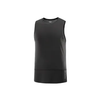 SALOMON Cross Tank Tops Men Black