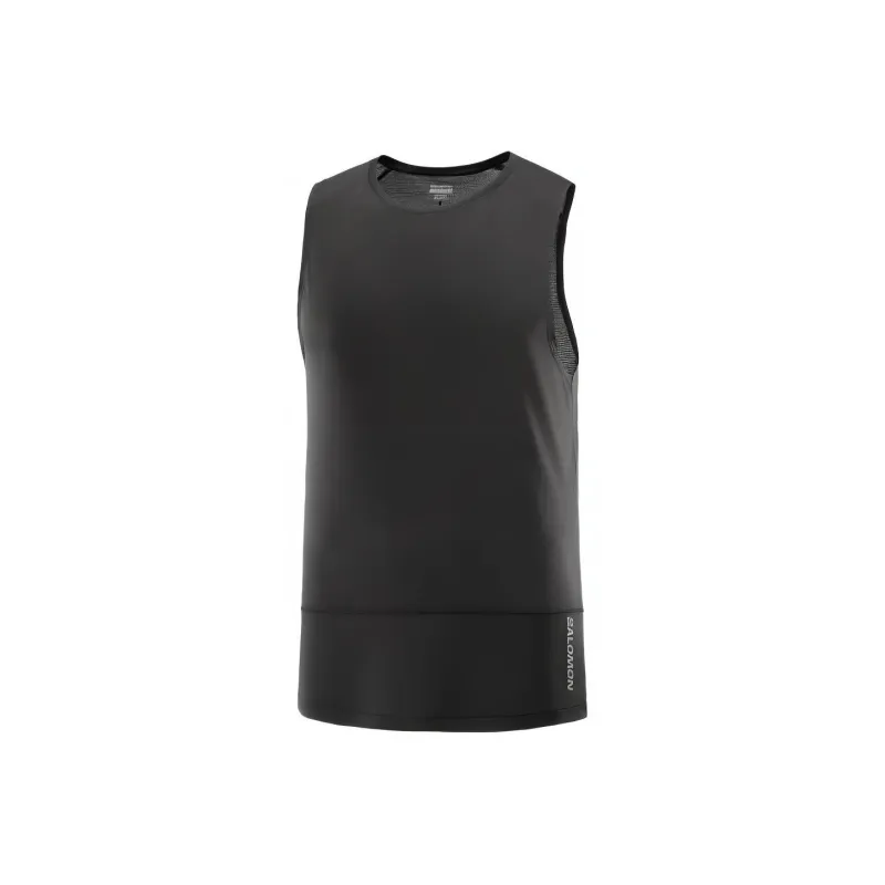 SALOMON CROSS RUN Tank Tops Men Black-0