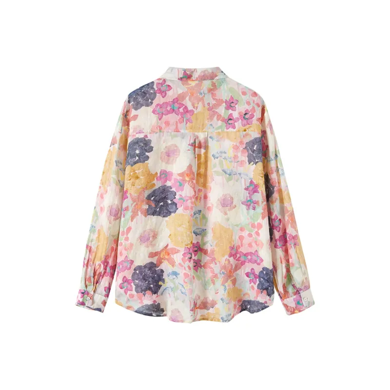TOUCH Shirt Women's Purple Pink Multicolor-1