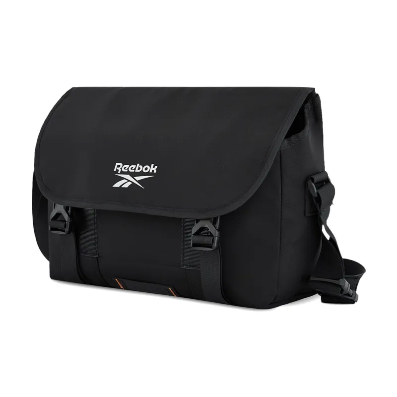 Reebok Fabric Shoulder Bag, Crossbody Bag, Messenger Bag Regular Unisex Black-1