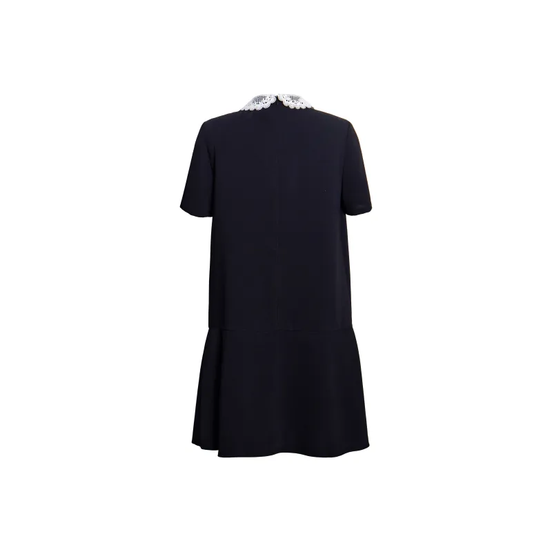 ROEYSHOUSE Short Sleeved Dress Women's Black-1