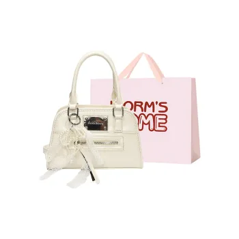 Worm's Home PU Boston Bag Handbag Women's Multicolor