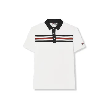 FILA Polo Shirts Men Cloud White