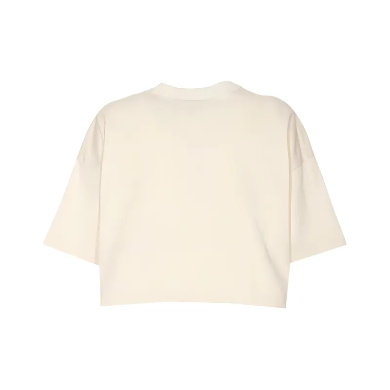 Bottega Veneta Short Sleeved Cropped T Shirt-1