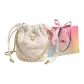 White without Charm-Shopping Bag